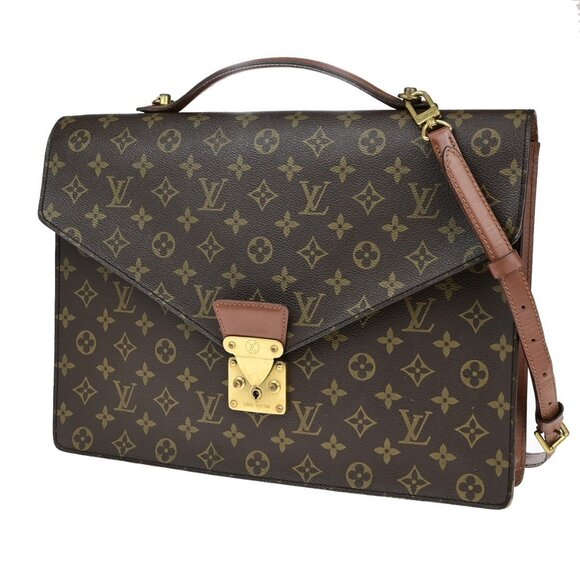 LOUIS VUITTON Porte Documents Bandouliere 2Way Hand Bag Monogram - Picture 1 of 15